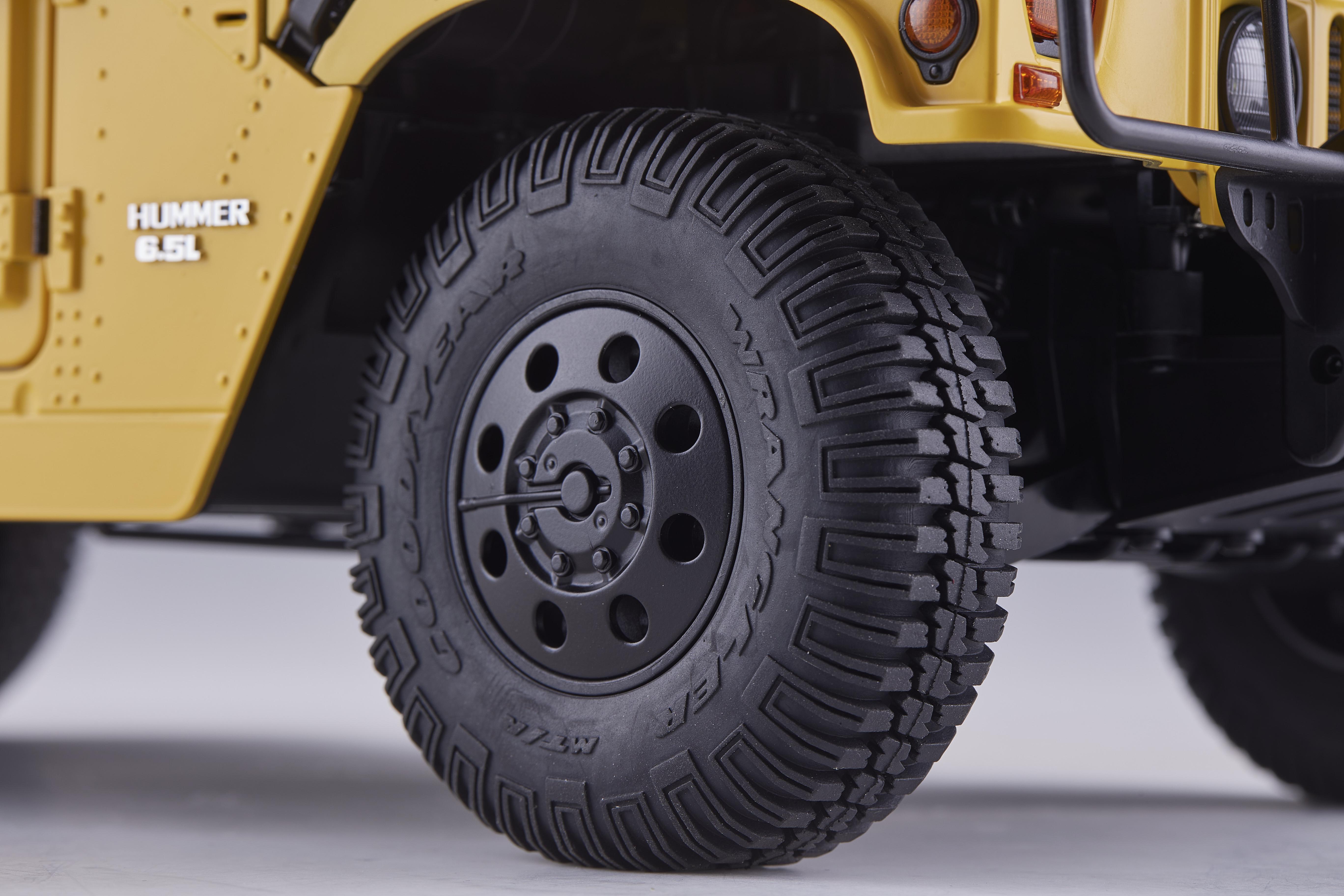 Машинка на радиоуправлении FMS 1:12 HUMMER RS Yellow - фото 21 Машинка на радиоуправлении FMS 1:12 HUMMER RS Yellow - фото 21