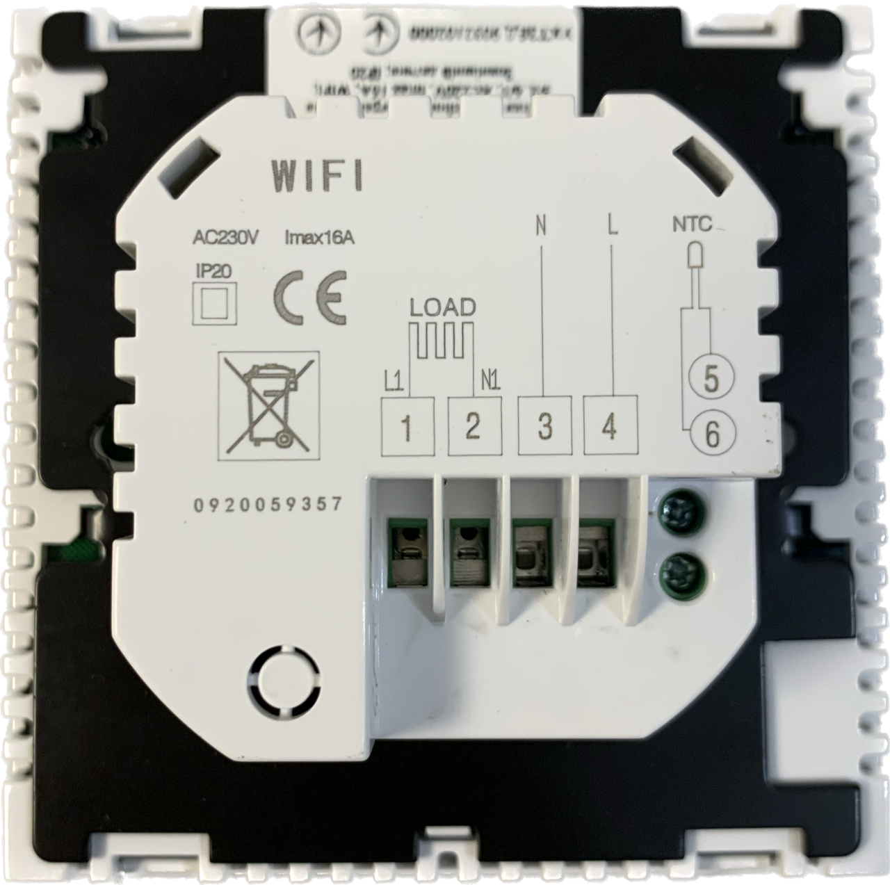 Терморегулятор для електричної підлоги TermoAir 16A02-5BL-WiFi - фото 3