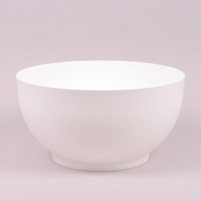 Горшок пластиковый Flora Misa Satina 39 см Белый (82833)