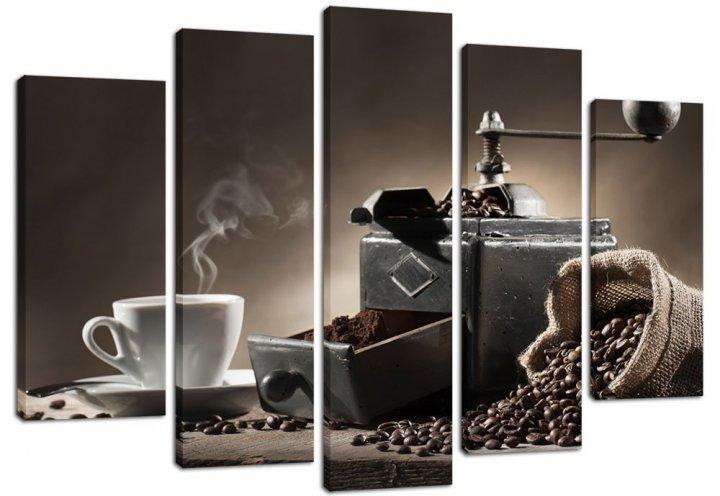 Картина модульна на полотні DK Запах кави 108x80 см (PLM5-93)
