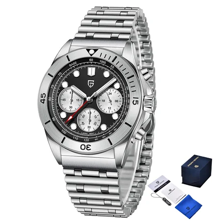 Наручные часы Pagani Design PD-1705-1 Silver-Black Steel (1847)