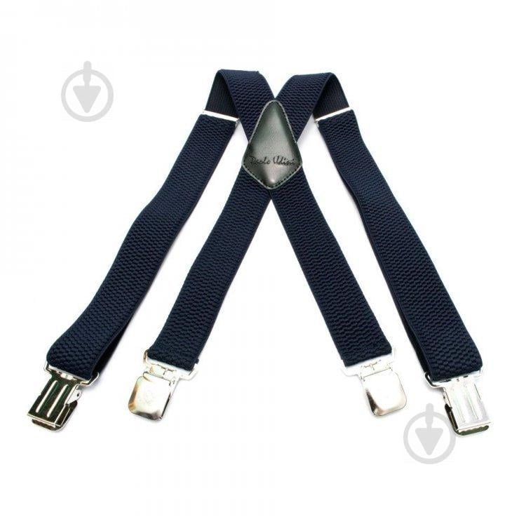 Подовжені підтяжки Gofin suspenders X образні Темно-Сині (PBP-4659) - фото 1