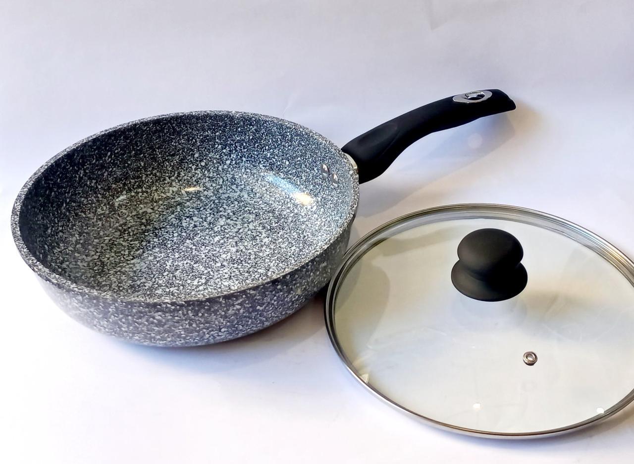 Сковорода с крышкой Benson 24 см (BN-518)