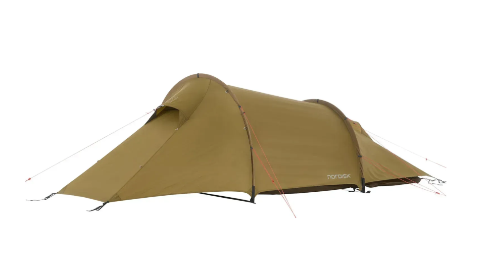 Палатка Nordisk Halland 2 PU 2.0 365х160х110 см Dark Olive Green (10921206)