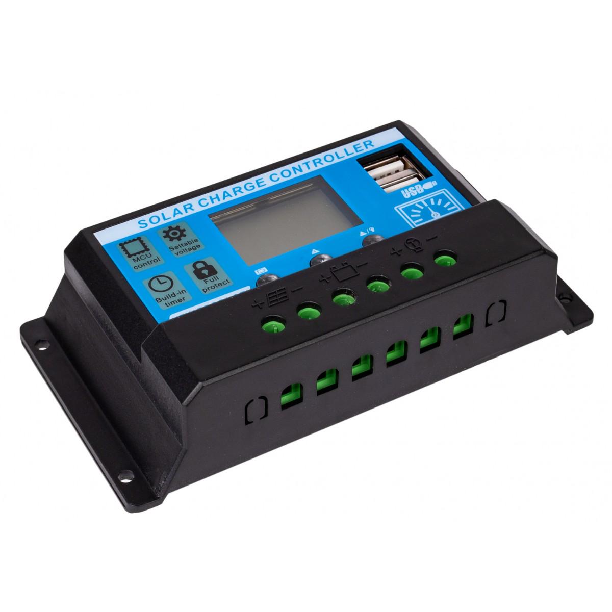 Регулятор солнечный Volt Polska SOL PWM 10A 2xUSB 12/24V (3IPSSOLU10)