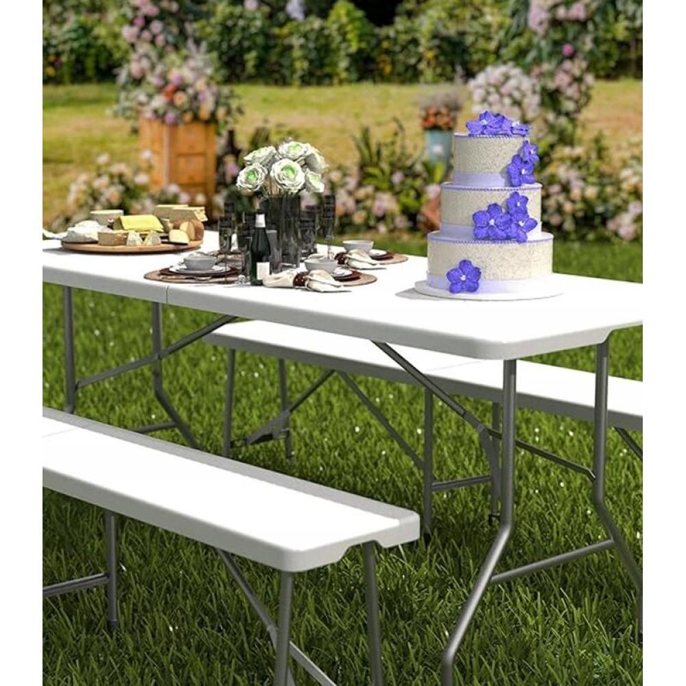 Скамейка садовая Bonro BS 183-2 складная Белый (42400482) - фото 9 Скамейка садовая Bonro BS 183-2 складная Белый (42400482) - фото 9