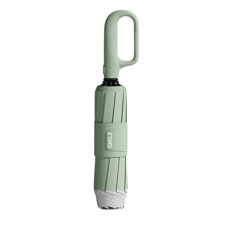 Зонт автоматический складной Zuodu Smile ZD210-25D с карабином d 116 см Misty Green (001116)