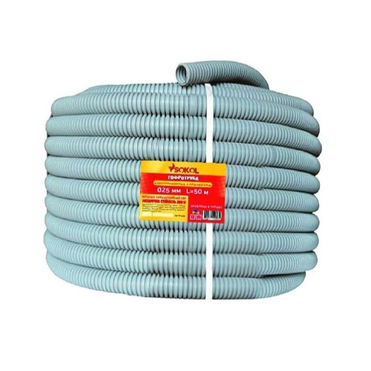 Труба гофрированная TITAN с протяжкой d 16 мм (2.3.6.115299)