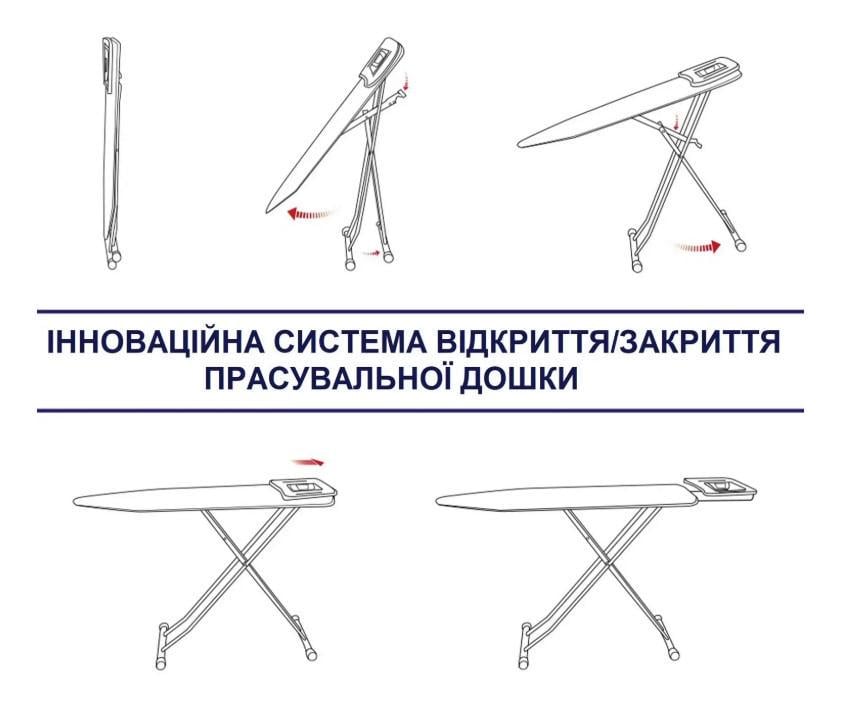 Гладильная доска Casa Si Lady 122x38 см White/Blue Laquer (CS93574R267) - фото 7