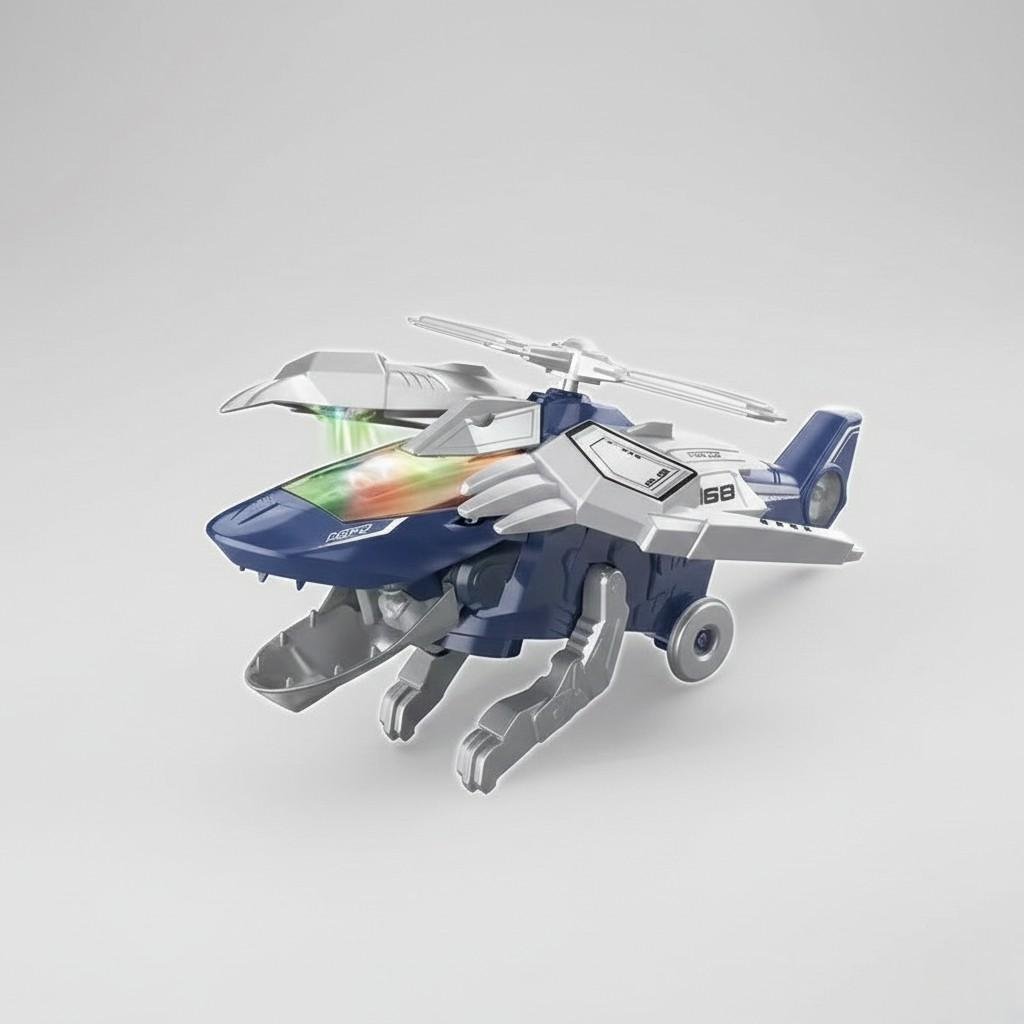 Іграшка дитяча SPRAY PLANE Трансформер Гелікоптер-Птерозавр Синій (30584441)