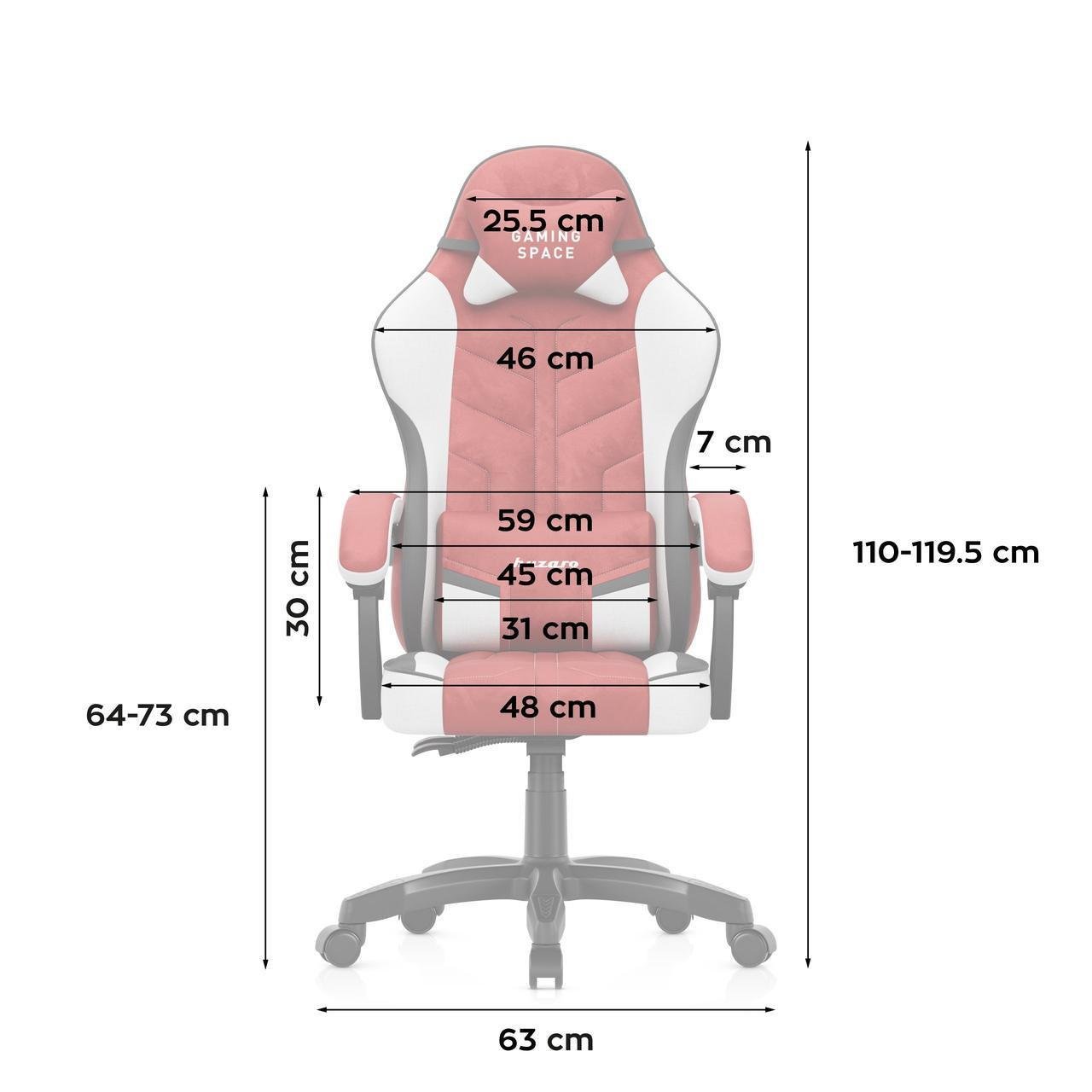 Комп'ютерне крісло Huzaro Force 2.7 тканина Red (Force 2.7 Red ) - фото 9