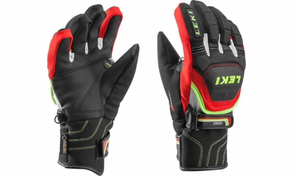Перчатки Leki Worldcup Race Coach Flex S GTX Junior р. 4 Черный/Красный (1052-634 80121 040)
