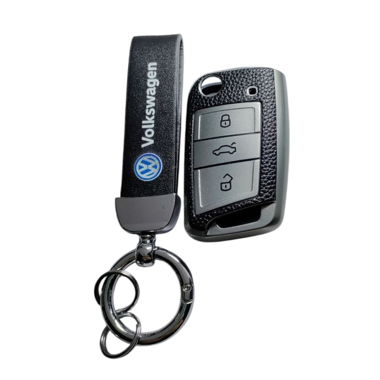 Чехол для ключа Volkswagen кожаный с брелоком (2388022221)