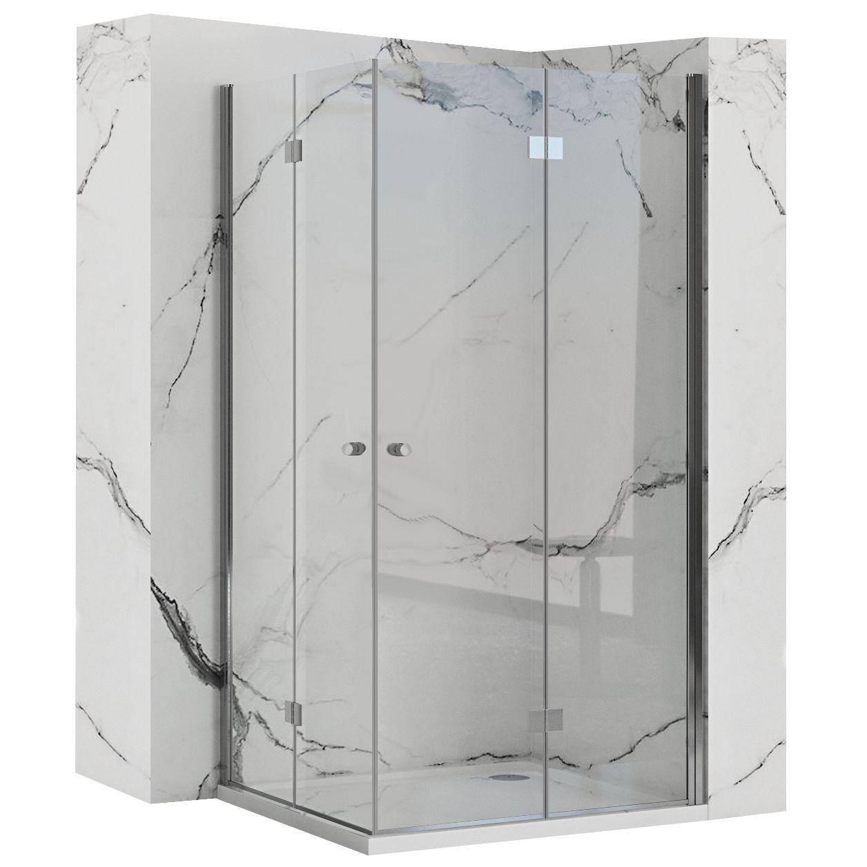 Душевая кабина REA FOLD N2 REA-K9990 80x80x190 см Хром (153641)