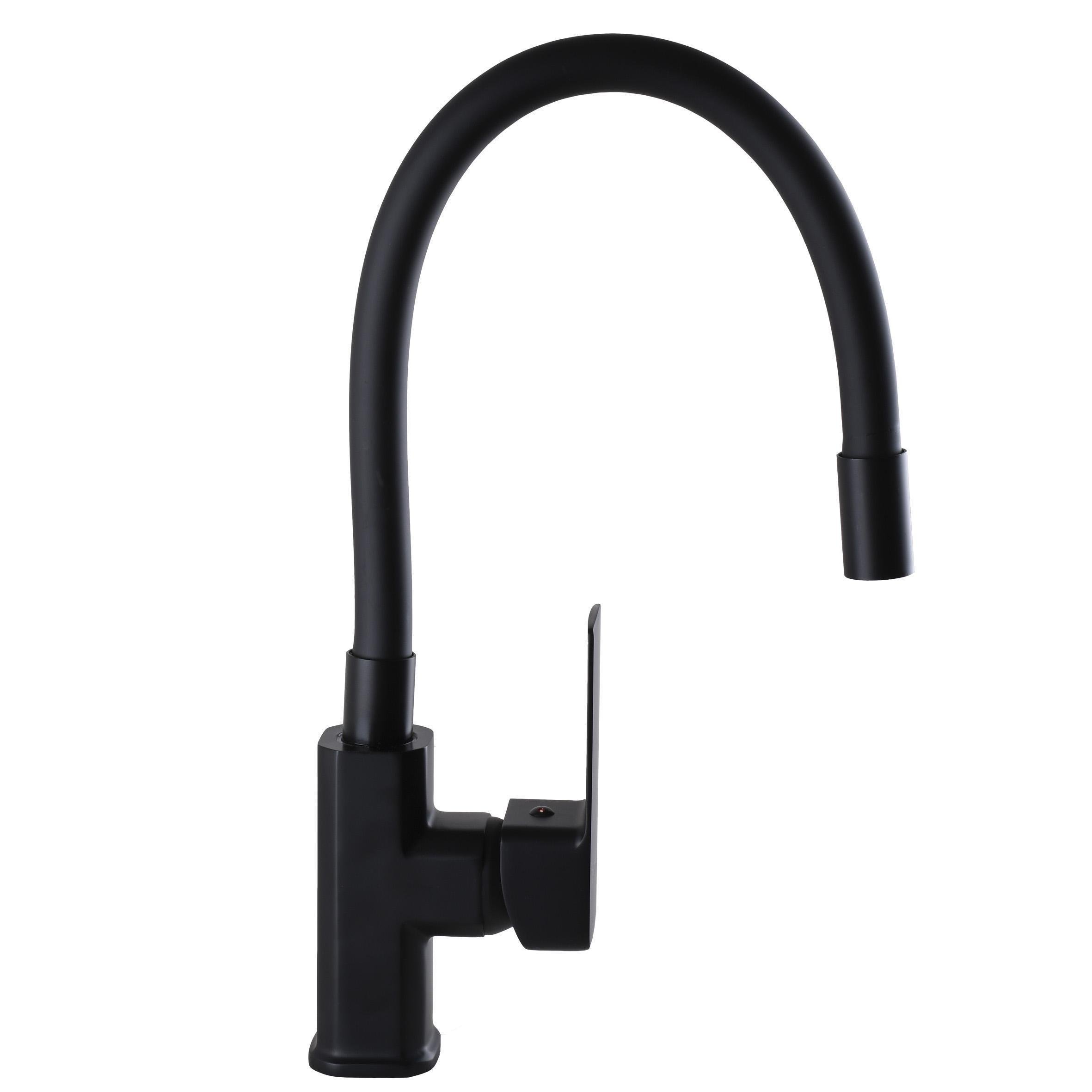 Смеситель для кухни с гибким изливом DOMINO MALIBU DMM-203 LR-BLACK-BLACK Черный (14189) - фото 5 Смеситель для кухни с гибким изливом DOMINO MALIBU DMM-203 LR-BLACK-BLACK Черный (14189) - фото 5