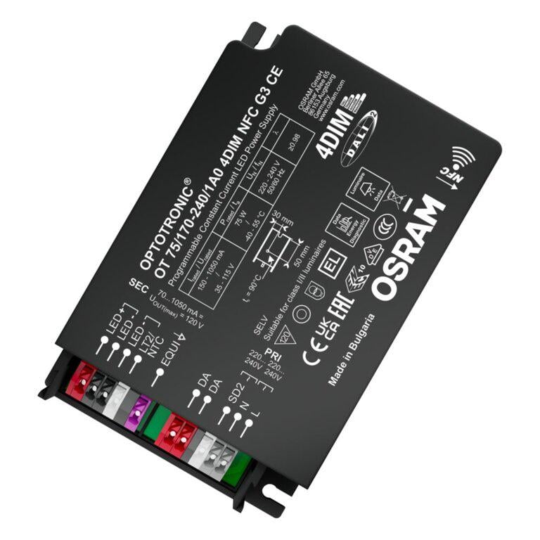 Драйвер Osram LED 75W 170-240V вихідна 35-115V 1050mA 4DIM NFC G3 CE (4062172218993)