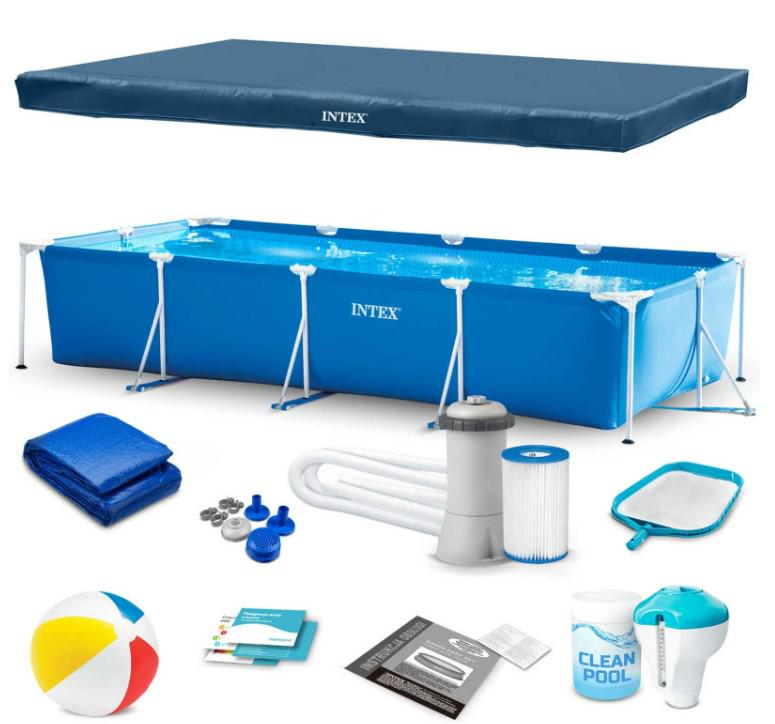 Бассейн каркасный прямоугольный Intex 28273 450x220x84 см (DM-28273-15w1)