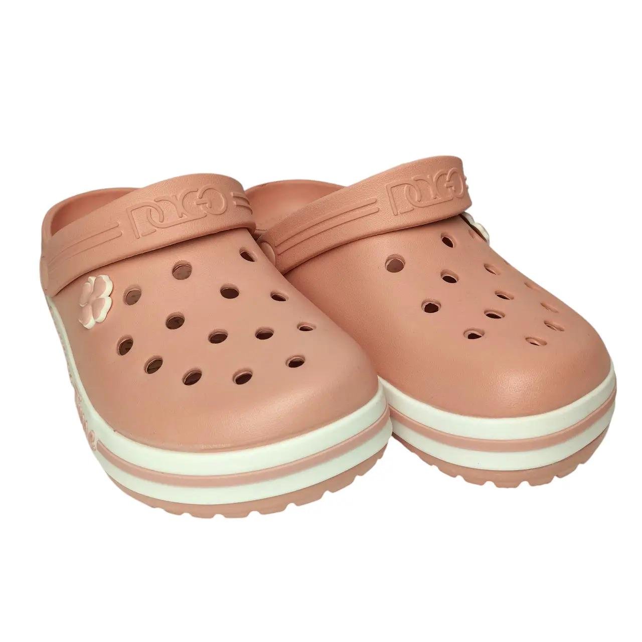 Сабо женские Dago ЭВА с перфорацией р. 39 25 см Пудровый (417-пудра-39-2)