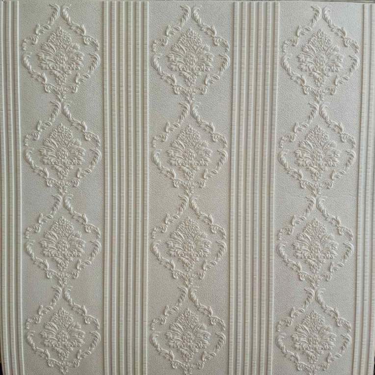 3D-панель самоклеющаяся Sticker Wall Узор/Полосы 700х700х6 мм Белый (Панель-111)