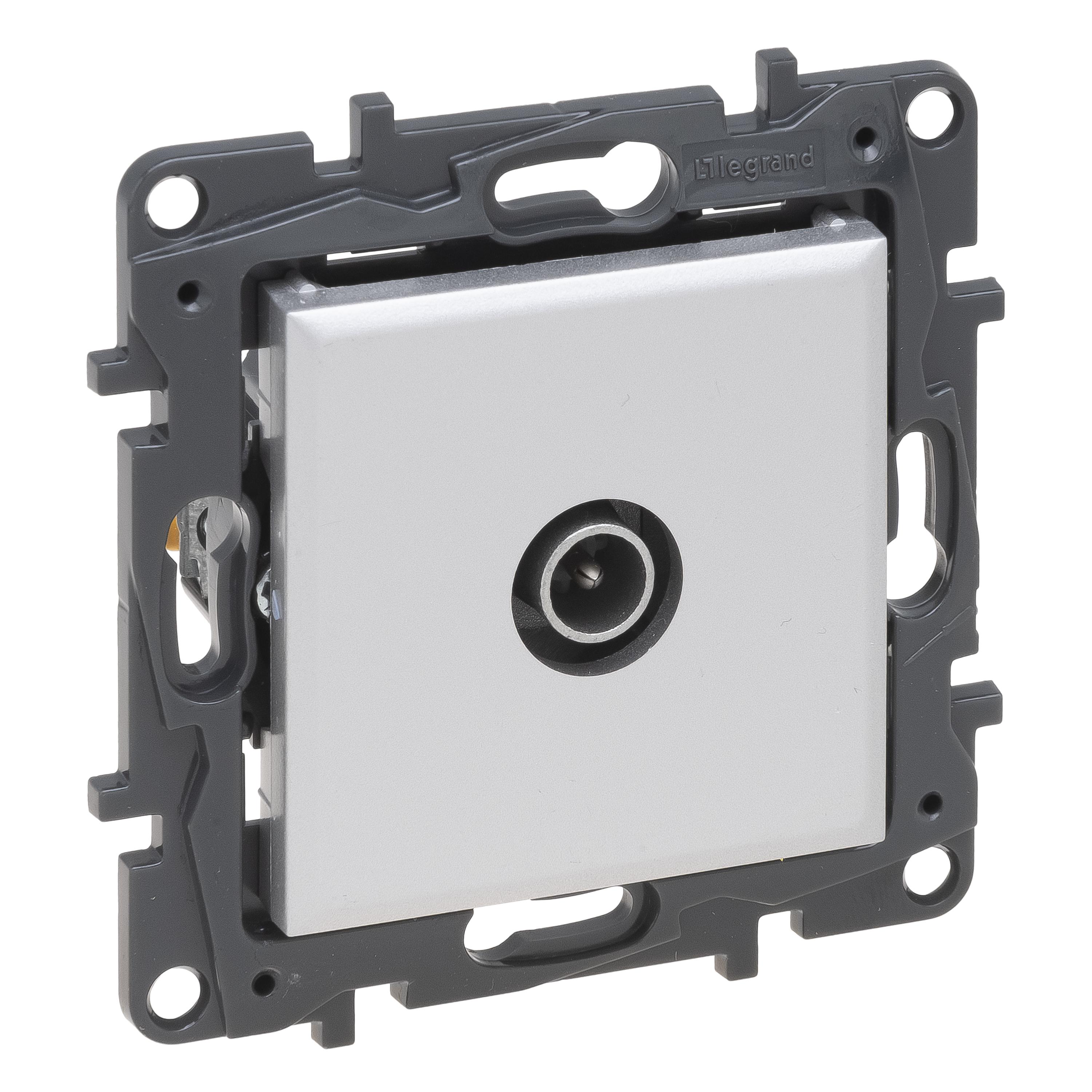 Розетка Legrand NILOE STEP TV Зірка Алюміній (863374) Розетка Legrand NILOE STEP TV Зірка Алюміній (863374)