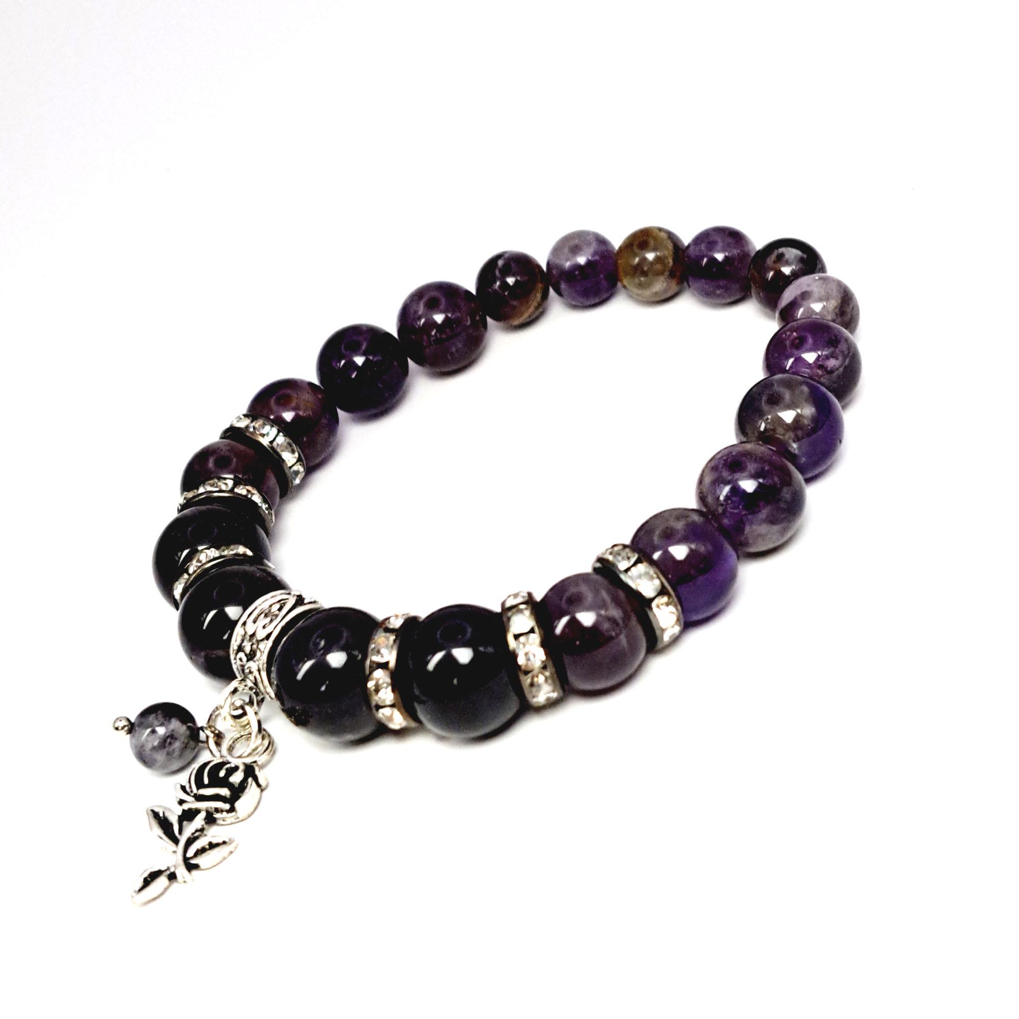 Браслет DARSANA Веночек из натурального камня аметист (DRSU00590)