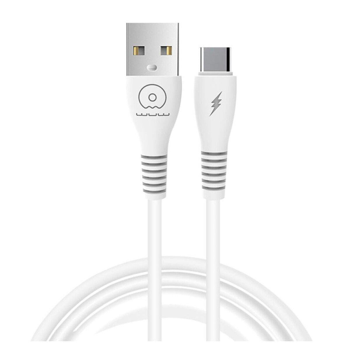 Кабель Wuw X195 USB to Type-C 2.4A 1 м Білий