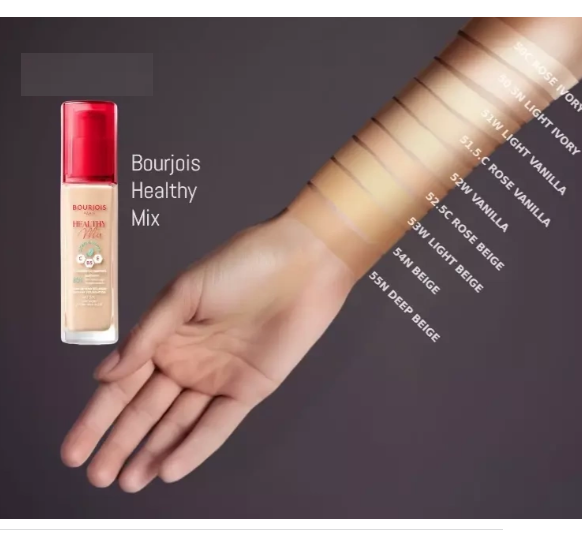 Тональна основа для обличчя Bourjois Healthy Mix Clean & Vegan Foundation 50C Rose Ivory 30 мл (2634261990) - фото 2