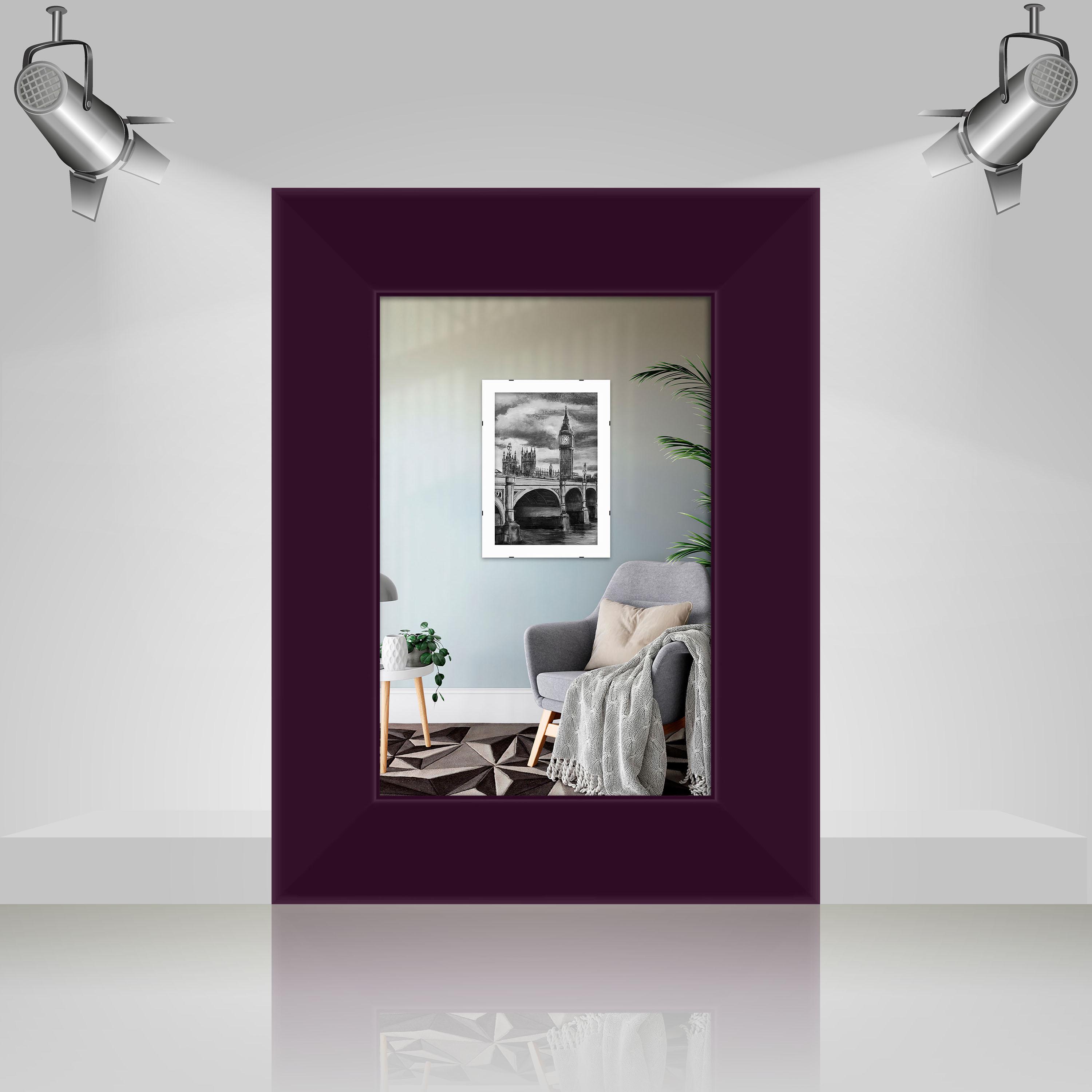 Фоторамка деревянная EmojiFrame 10х15 см AH3322-02 пластиковое стекло 0,8 мм Фиолетовый - фото 3 Фоторамка деревянная EmojiFrame 10х15 см AH3322-02 пластиковое стекло 0,8 мм Фиолетовый - фото 3