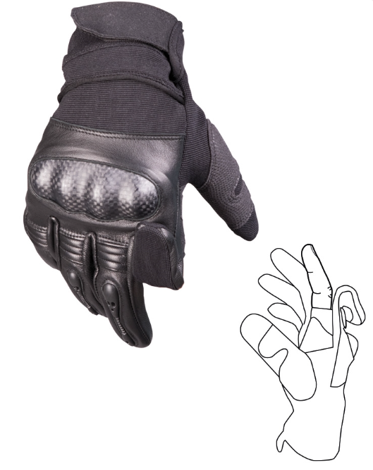 Перчатки Mil-Tec Tactical Gloves Gen.II Leder L Черный (12504402-904-L) - фото 2