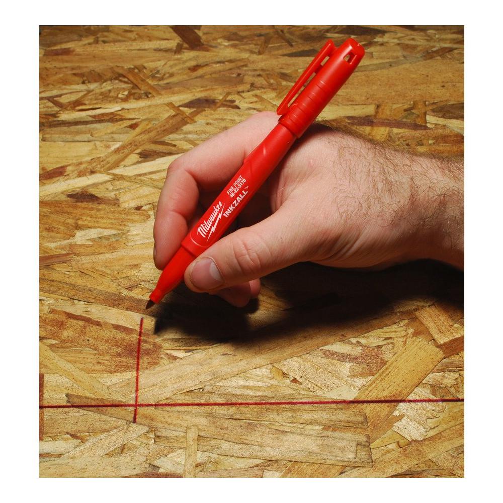 Маркер Milwaukee InkZAll тонкий Червоний (48223170) - фото 4 Маркер Milwaukee InkZAll тонкий Червоний (48223170) - фото 4
