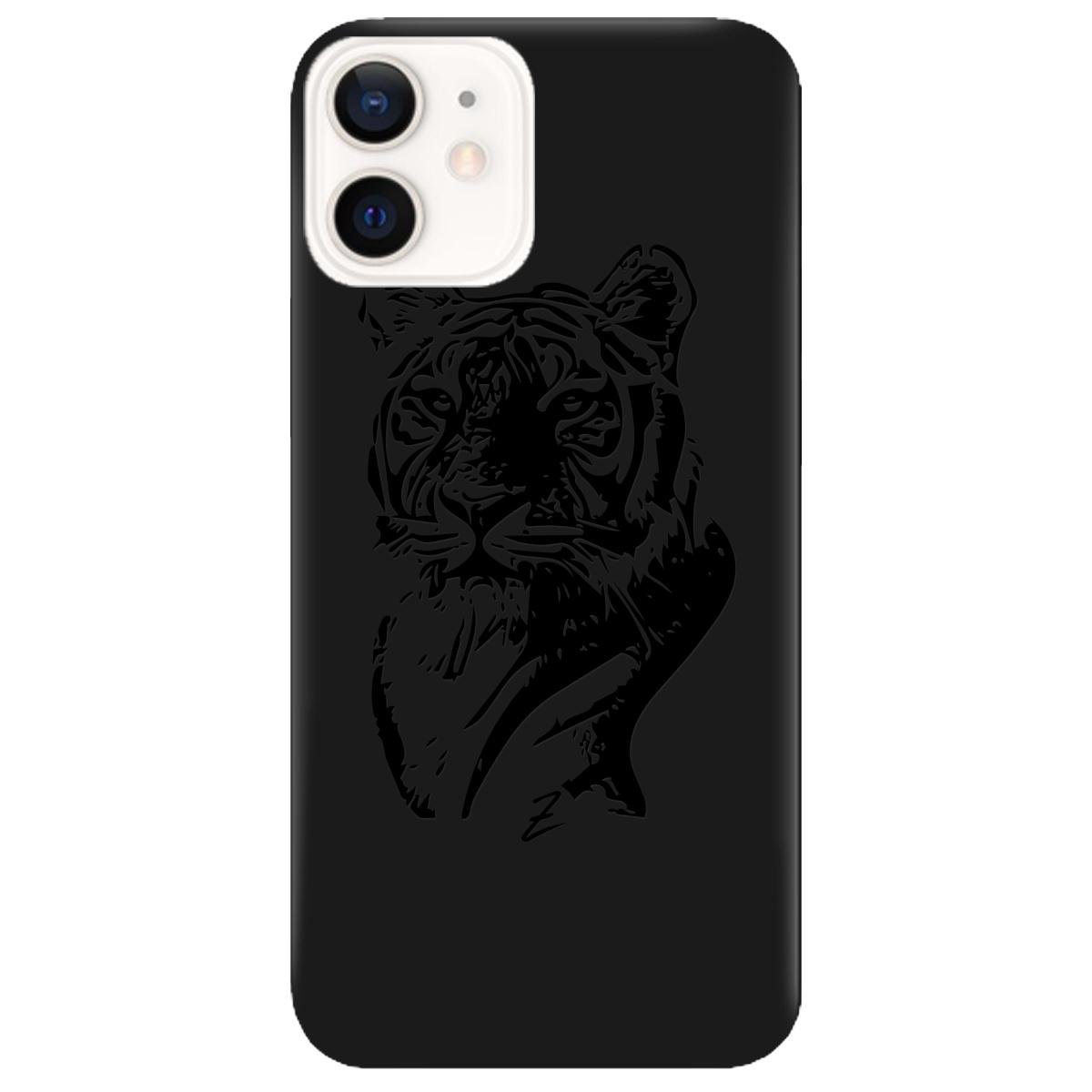 Силиконовый чехол Zorrov для Apple iPhone 12 - Tiger (14070050152106094)