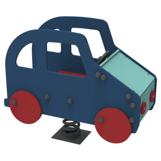 Гойдалка на пружині для дитячого майданчика Kidigo Всюдихід 100х44х85 см Різнокольоровий (1127670976)