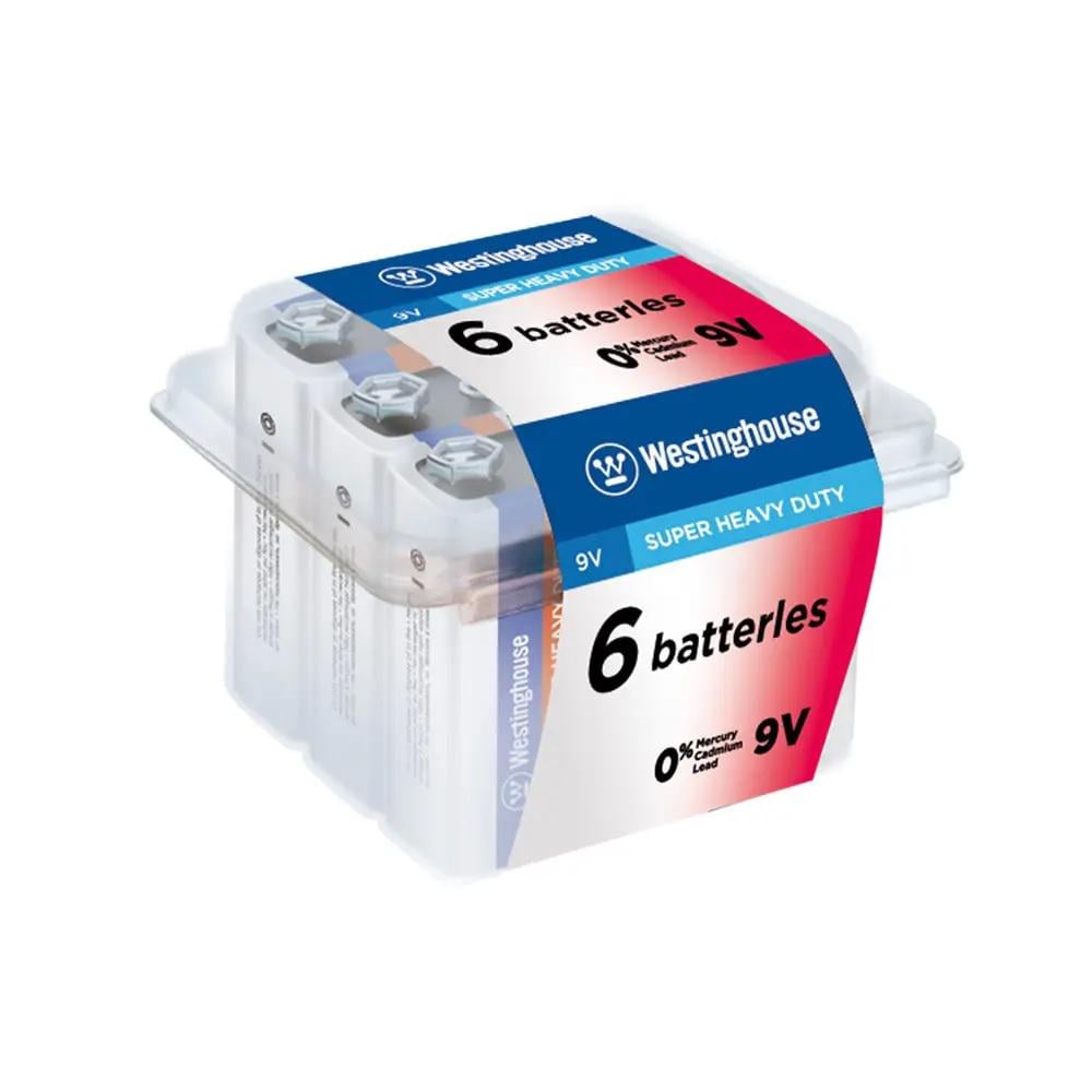 Батарейка солевая Westinghouse Super Heavy Duty 6F22 крона 9 V 6 шт. (9401661)