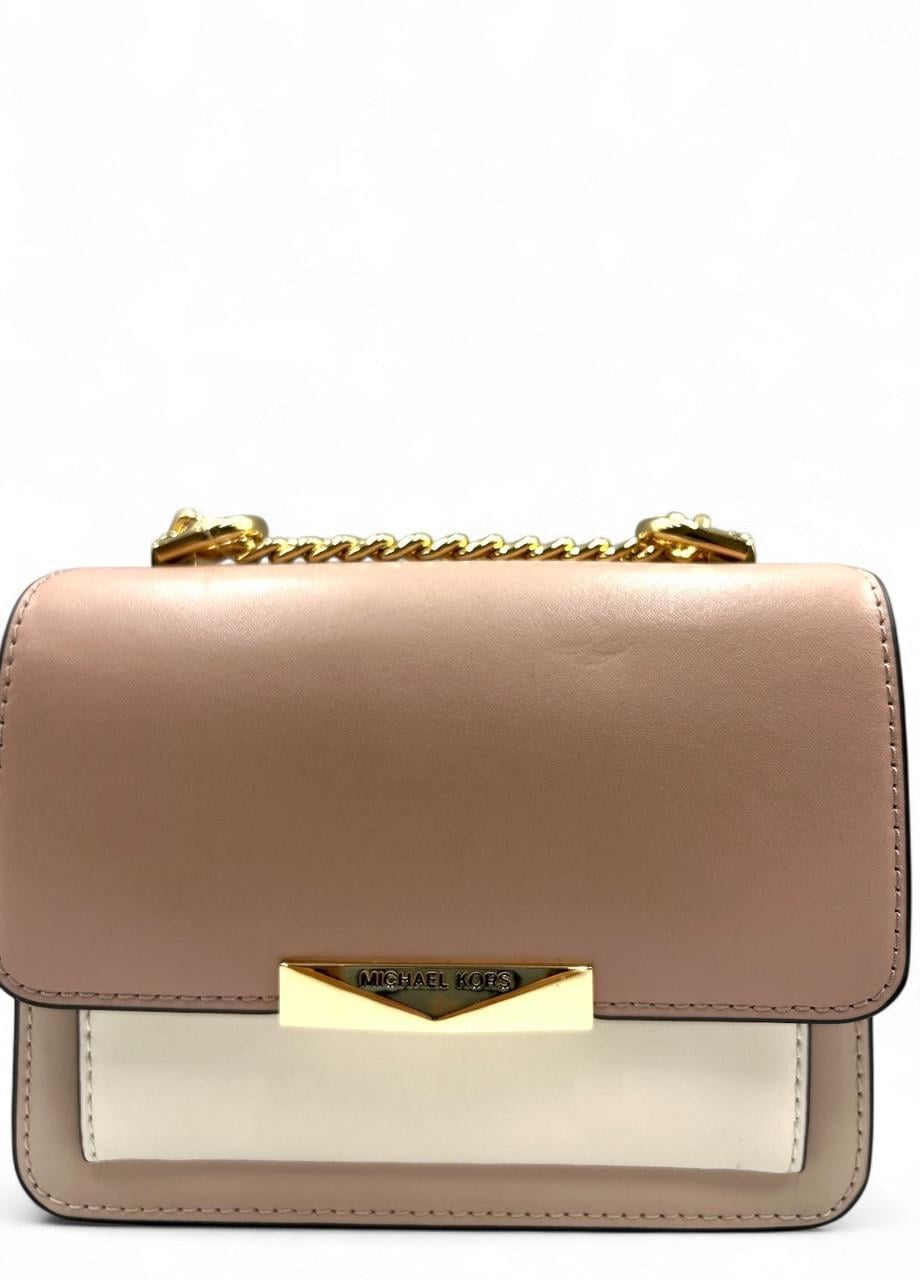 Жіноча сумка Michael Kors Jade 32S9GJ4COT SFP/LTCR/FWN XS Gusser Crossbode Leather Пудровий (2745672857)