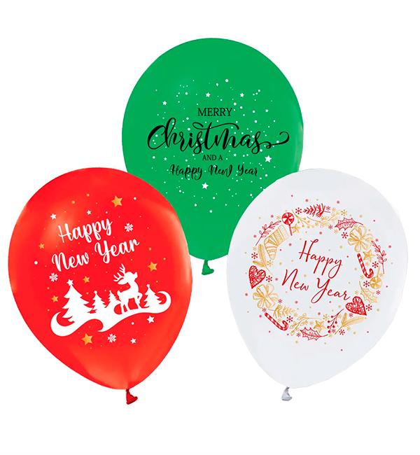 Воздушные шары Happy New Year 30 см 7 шт. (356364)