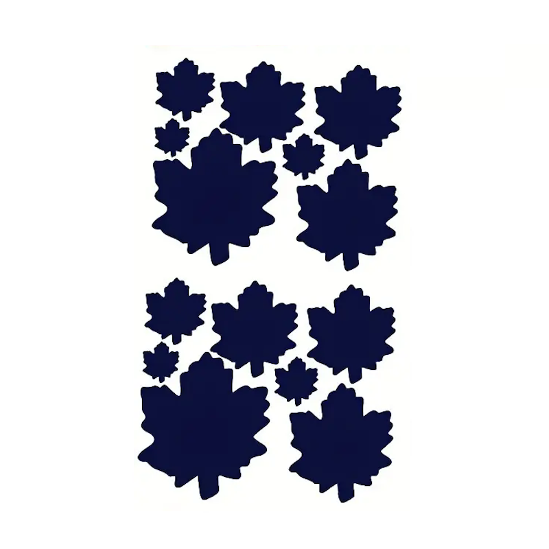 Термоаппликация на одежду Листья 25,5х15 см Темно-синий (27086237)