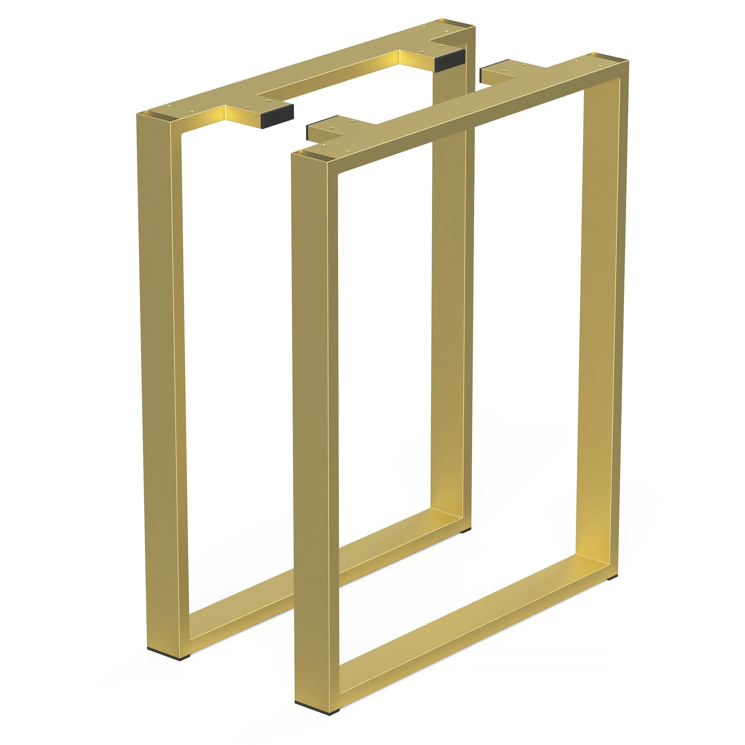 Комплект опор для столу з металу 600х120 мм H 730 мм 2 шт. Золотий (1182) Комплект опор для столу з металу 600х120 мм H 730 мм 2 шт. Золотий (1182)