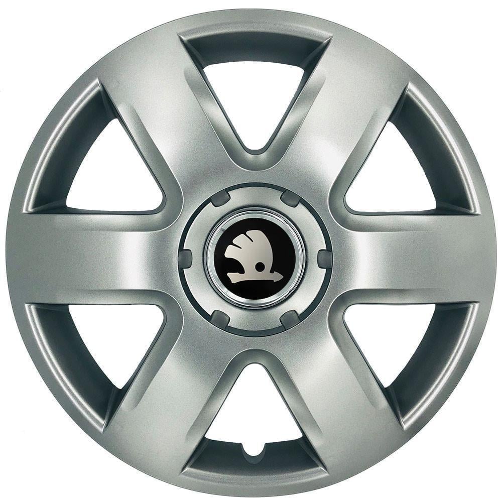 Ковпаки автомомбільні R15 Skoda 337 SJS 4 шт. Сріблястий