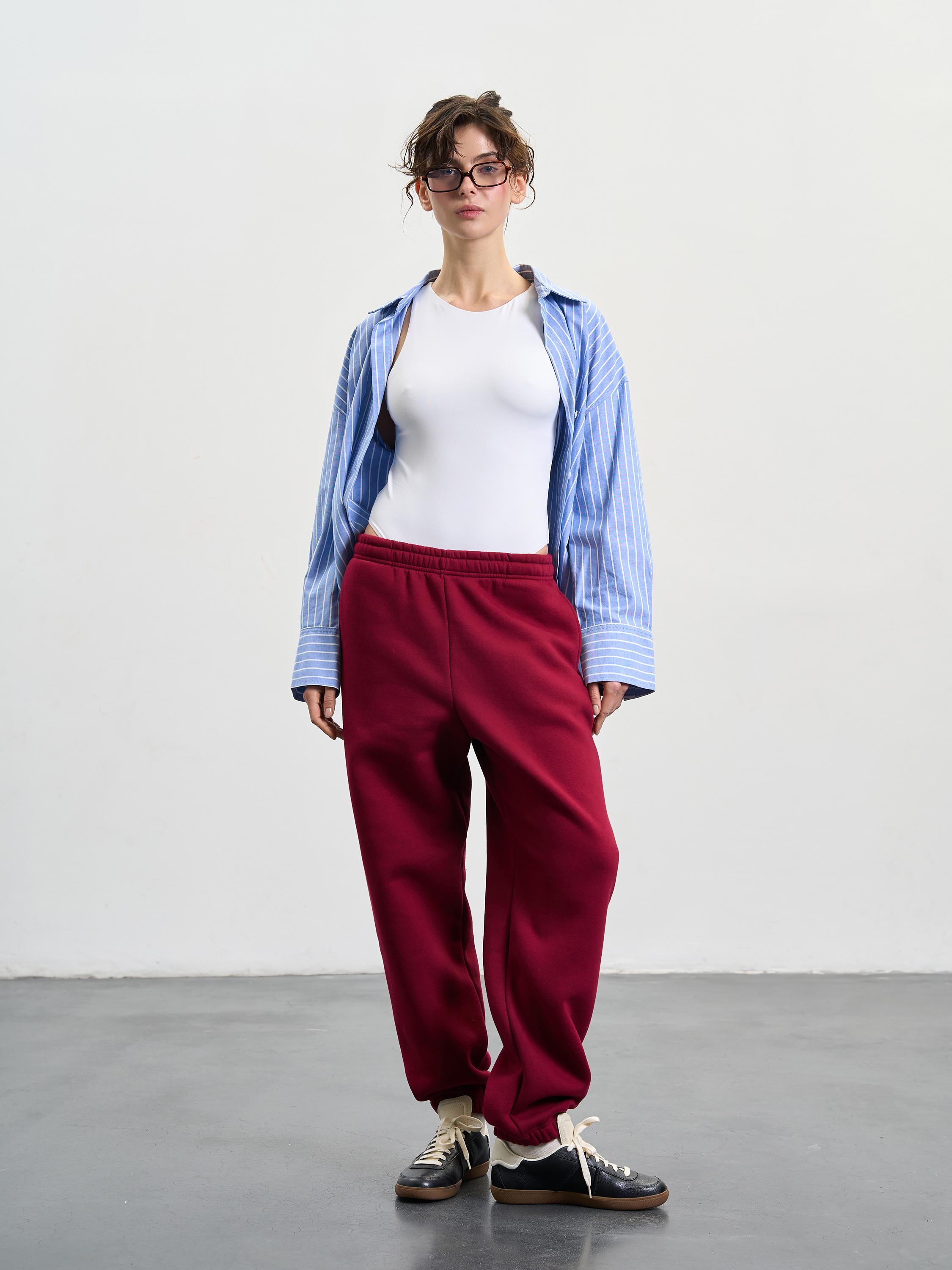 Штаны-джоггеры женские утепленные ROZA 240429 2XL Вишневый (4824005712579) - фото 5 Штаны-джоггеры женские утепленные ROZA 240429 2XL Вишневый (4824005712579) - фото 5