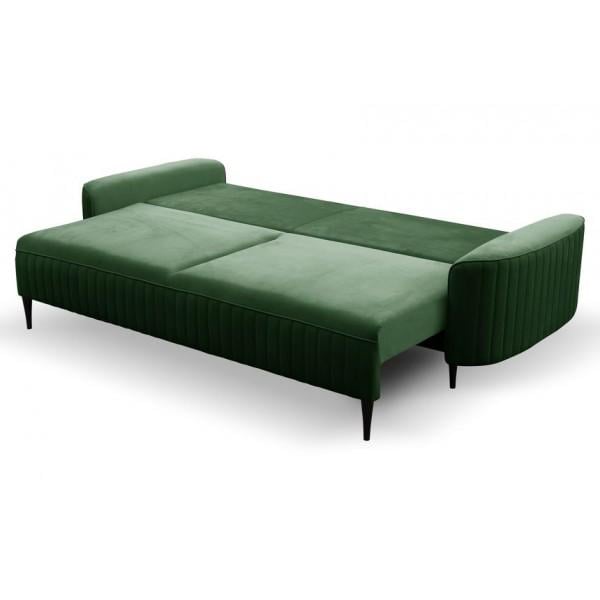 Диван раскладной Perfect Home Vena из натурального дерева/ДСП/ткани Velluto 10 Зеленый (49724) - фото 2