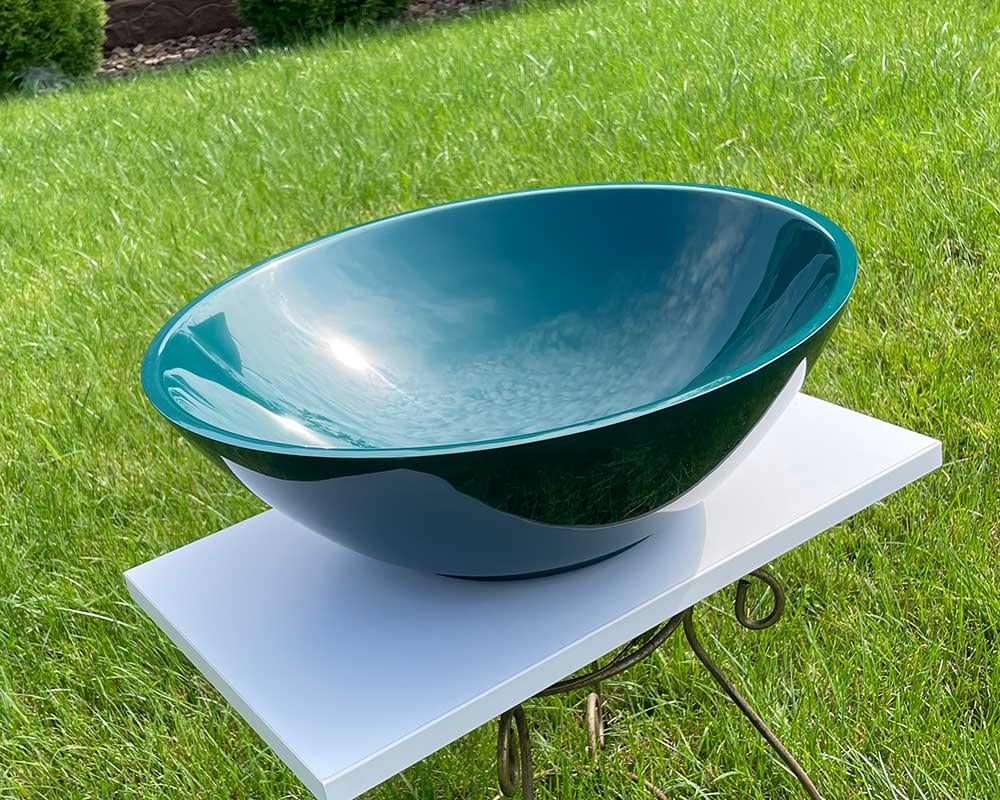 Умивальник Snail Камелія 425х425 мм Сапфір глянець (147А801) - фото 6 Умивальник Snail Камелія 425х425 мм Сапфір глянець (147А801) - фото 6