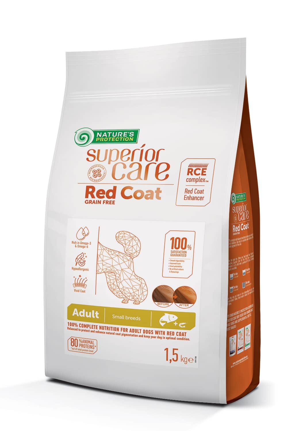 Корм сухой для собак малых пород Superior Care Red Coat 15 кг
