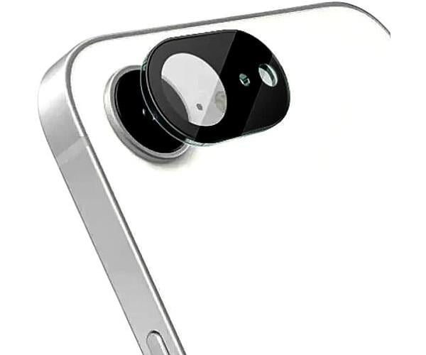 Защитная рамка со стеклом на заднюю камеру Tempered Glass для iPhone 16e Black