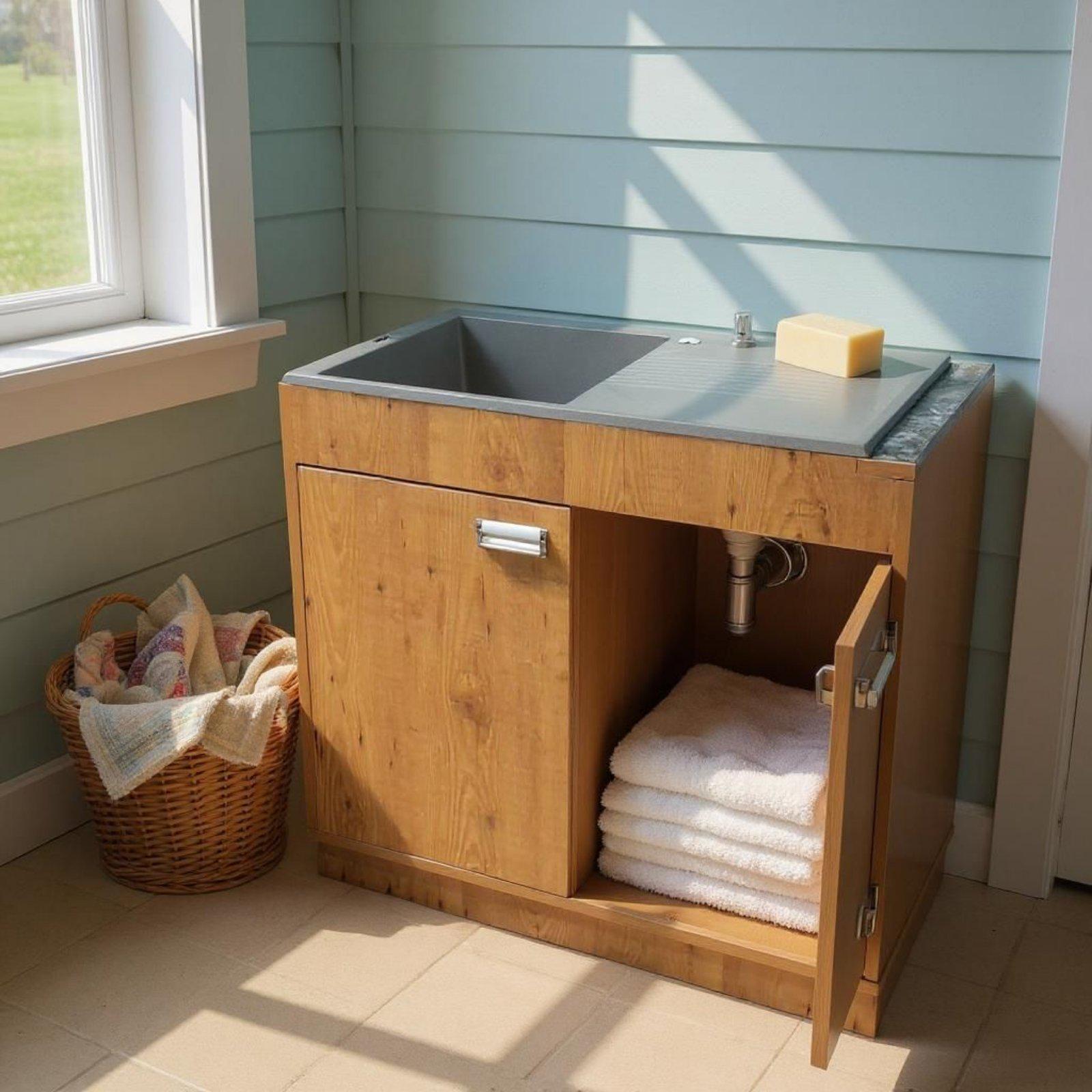 Тумба кухонна пластикова Mikola-M із покриттям HPL 3169 мат з кам'яною мийкою Адамант 90 см (2413) - фото 12 Тумба кухонна пластикова Mikola-M із покриттям HPL 3169 мат з кам'яною мийкою Адамант 90 см (2413) - фото 12