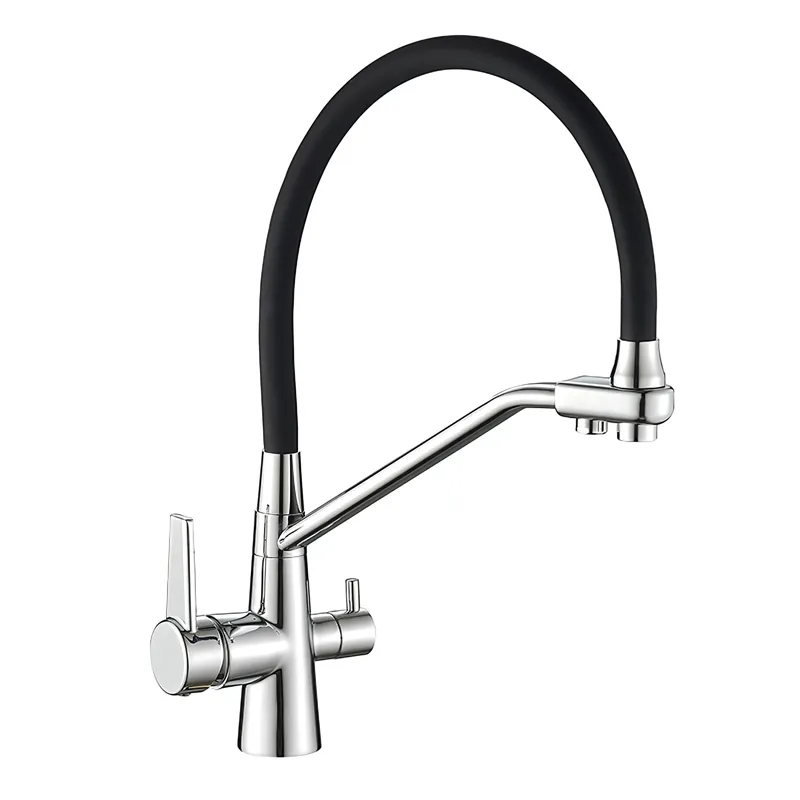 Смеситель для кухни на две воды MIXXUS Premium Velis 021 Reflector Black (MI5928)