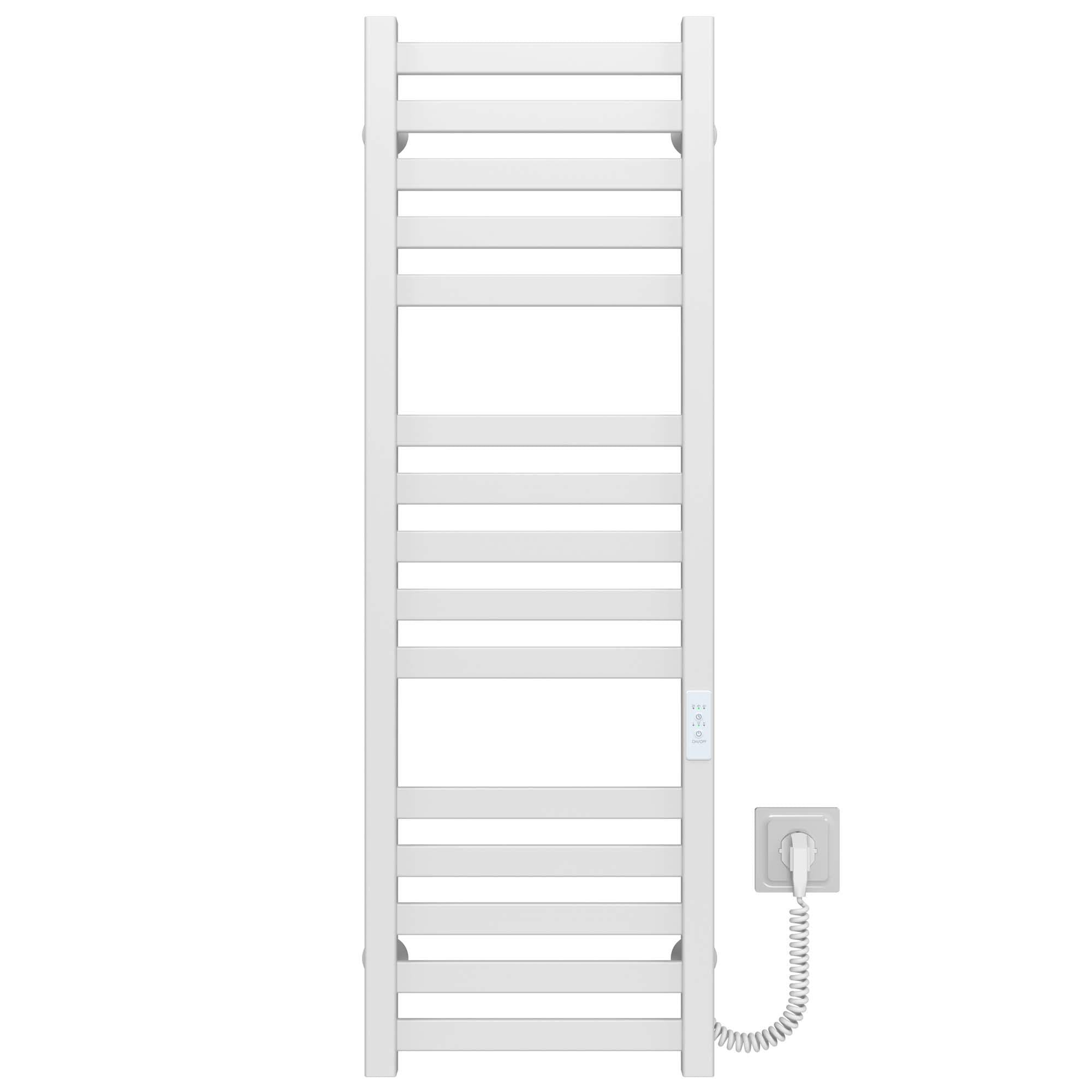 Полотенцесушитель электрический Deffi Magnus П15 WD04 правое подключение нержавеющая сталь 200х1000 мм Белый (A.MA.100.20.15.E.W.R.4)