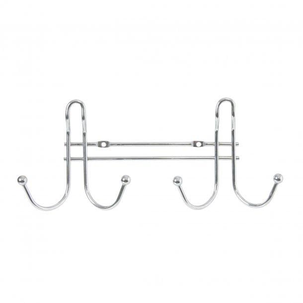 Вішак гардеробний Axentia 2 подвійних гачка 28 см Хром (702360)