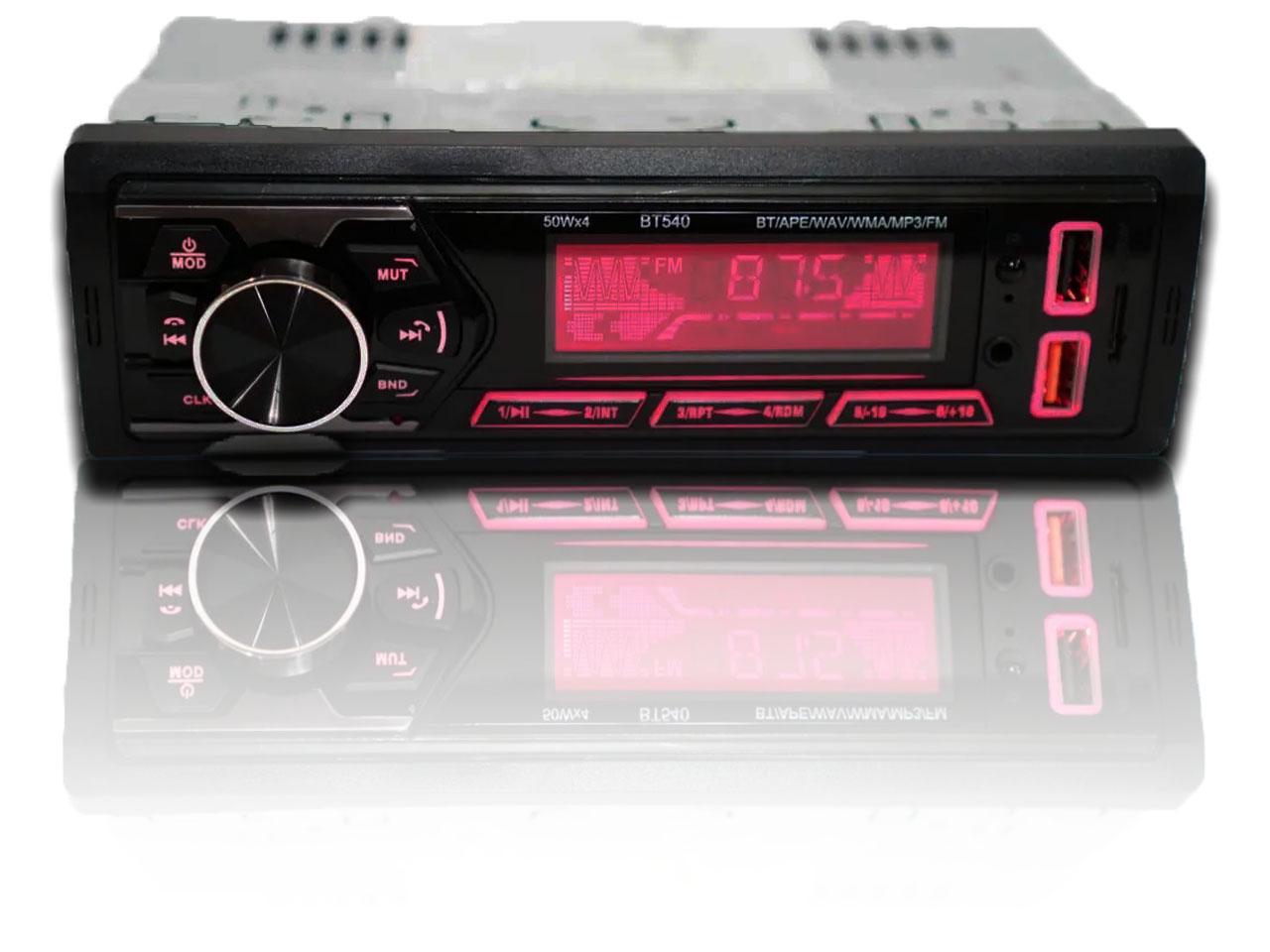 Автомагнитола BT540 2xUSB Bluetooth RGB SD/AUX/FM 4x50W