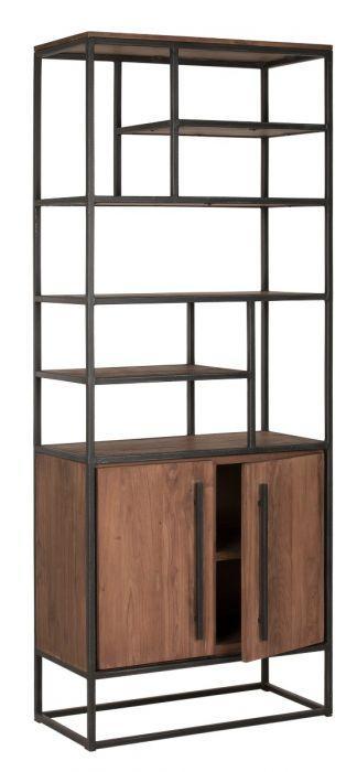 Стеллаж для хранения Loft NS-1952 2030x800x400 мм Черный (6156d5863edc877ba85899f3)