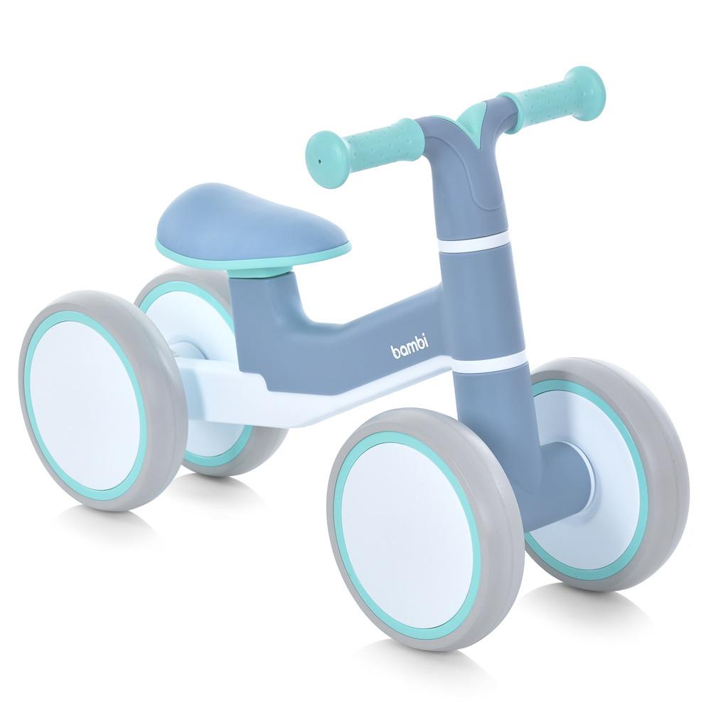 Беговел детский Bambi от 1 года четырехколесный Голубой (BT-168-B-44)